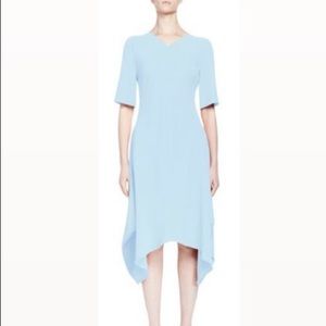 Stella McCartney Blue Handkerchief Hem Dress Half Sleeve Size 44
